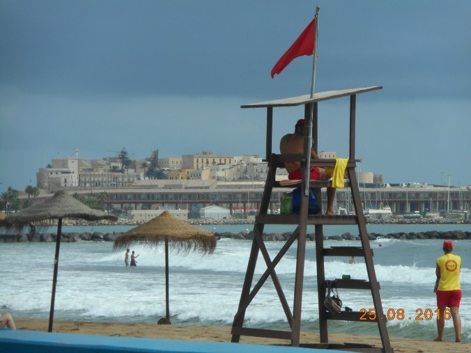 Banderas rojas en Melilla